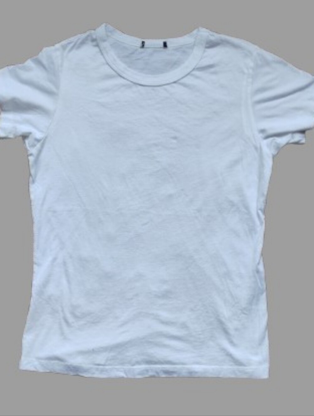 NWOT Buck Mason White Pima Cotton Classic Fit Tee Straight Hem S